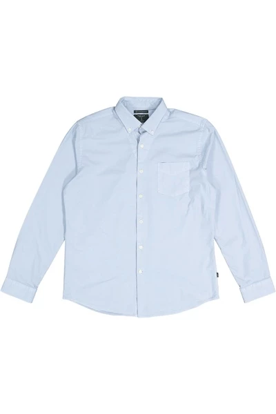 Butcher Of Blue Longsleeve Shirts Robbins Overhemd Blue - Afbeelding 2