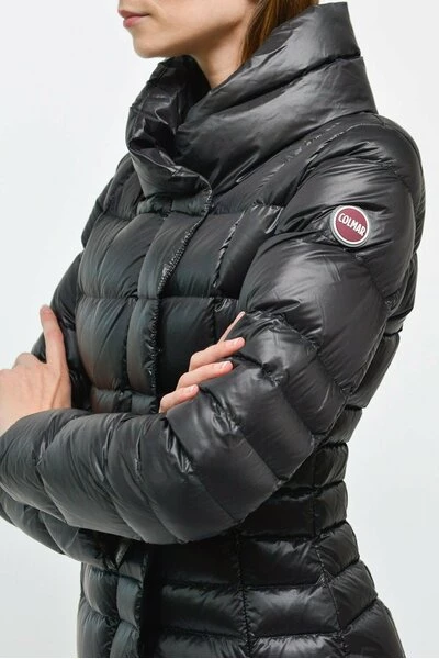 Colmar Gewatteerde Jassen Long Down Jacket With High Collar Black - Afbeelding 5