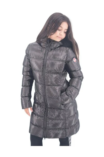 Colmar Winterjassen Zwart Long Down Jacket With Hood Black - Afbeelding 3
