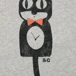 Bobo Choses Sweaters Cat O' Clock Sweatshirt Gray