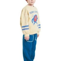 Bobo Choses Blouses Walking Clock Sweatshirt Beige