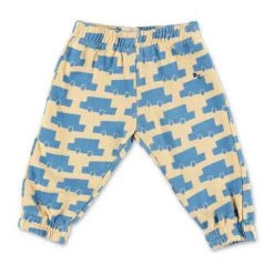 Sweatpants BOBO CHOSES Pantaloni Beige Stampati In Cotone Organico|Beige Printed Organic Cotton BOBO CHOSES Pants Beige
