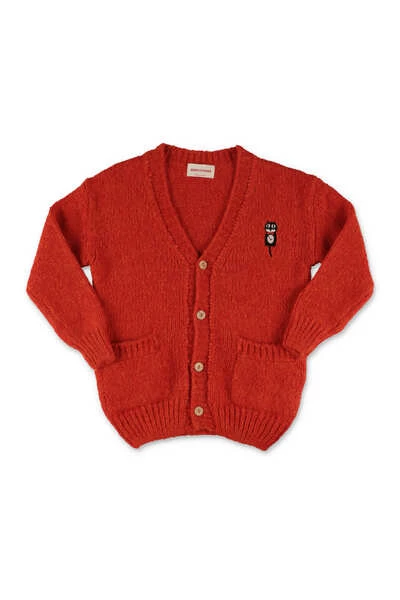 Vesten BOBO CHOSES Cardigan Rosso In Maglia Misto Lana|Red Wool Blend BOBO CHOSES Cardigan Red - Afbeelding 2