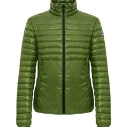 Colmar Gewatteerde Jassen Blauw Down Jacket With Gloss Inserts Green