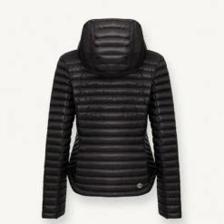 Colmar Gewatteerde Jassen Pink HOODED DOWN JACKET WITH ROUND BOTTOM Black