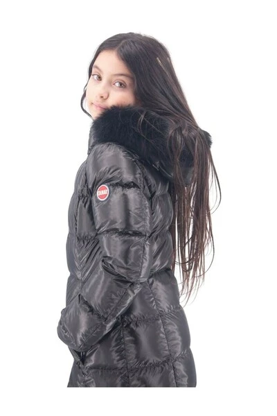 Colmar Winterjassen Zwart Long Down Jacket With Hood Black