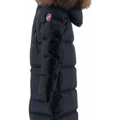 Colmar Winterjassen Zwart Full Zip Down Jacket With Fur Hood Black