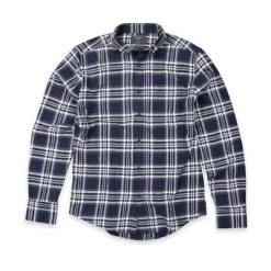 Butcher Of Blue Casual Overhemden Robbins Shirt Big Check Alaska Blue