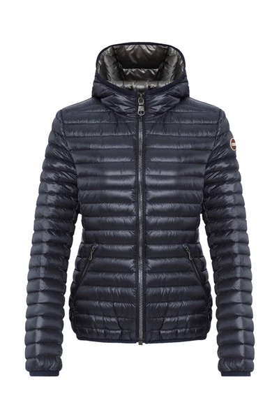 Colmar Gewatteerde Jassen Blauw Light Down Jacket With Hood Blue - Afbeelding 3