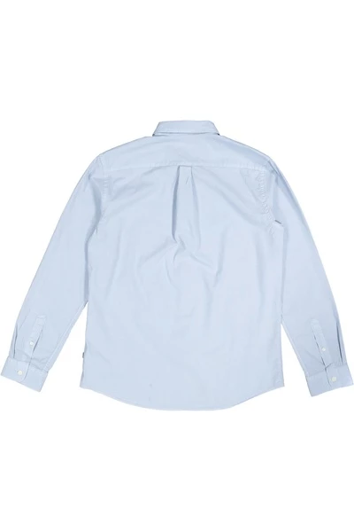 Butcher Of Blue Longsleeve Shirts Robbins Overhemd Blue