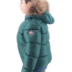 Colmar Winterjassen Groente Down Jacket With Detachable Fur Hood Green