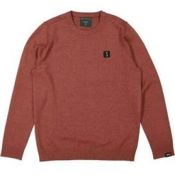 Truien & Vesten BUTCHER OF BLUE Clifden Crew Polo Red Brown