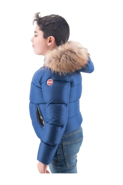 Colmar Winterjassen Blauw Down Jacket With Detachable Fur Hood Blue - Afbeelding 3