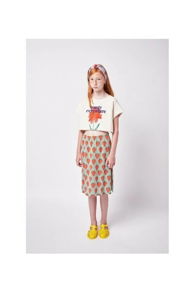 Bobo Choses T-shirts Cropped Top Petunia Beige - Afbeelding 3