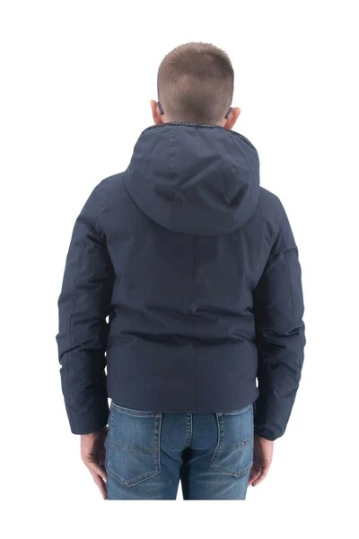 Colmar Winterjassen Blauw Lined Down Jacket With Logo Inserts And Hood Blue - Afbeelding 2