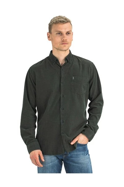 Butcher Of Blue Casual Overhemden Overshirt Green - Afbeelding 3