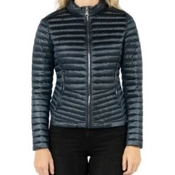 Colmar Gewatteerde Jassen Blauw Light Down Jacket With Diagonal Waist Blue