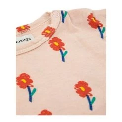 Bobo Choses T-shirts T-shirt Ml Flowers All Over Pink