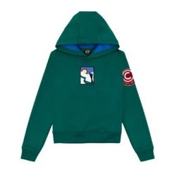 Colmar Sweaters Green Hoodie With Logo Vintage Green