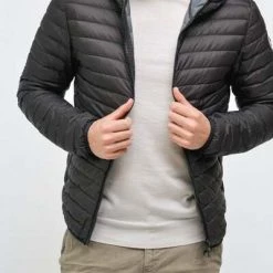 Colmar Gewatteerde Jassen Zwart Urban Style Hooded Down Jacket Black