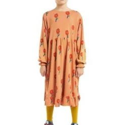 Bobo Choses Jurken Flowers All Over Dress Orange