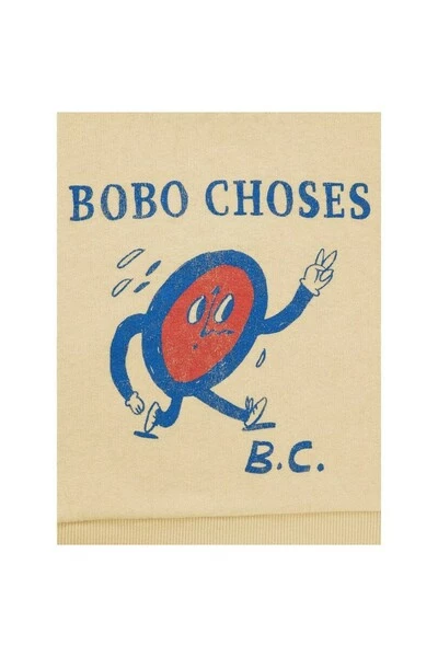 Bobo Choses Sweaters Sweatshirt Walking Clock Beige - Afbeelding 4