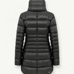 Colmar Gewatteerde Jassen Long Down Jacket With High Collar Black