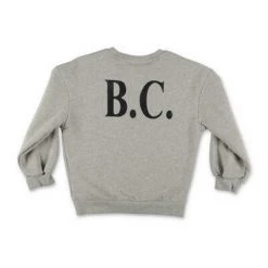 Sweaters BOBO CHOSES Felpa Grigio Melange In Cotone|Melange Grey Cotton BOBO CHOSES Sweatshirt Gray