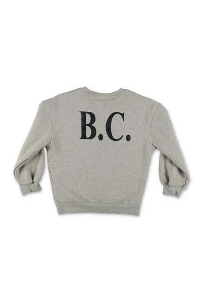 Sweaters BOBO CHOSES Felpa Grigio Melange In Cotone|Melange Grey Cotton BOBO CHOSES Sweatshirt Gray