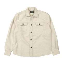 Zomerjassen Butcher Of Blue Osaka Wool Overshirt Beige Beige