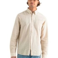 Butcher Of Blue Casual Overhemden Shirt Beige