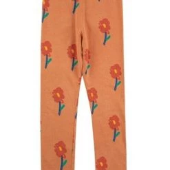 Bobo Choses Leggings Flowers All Over Brown